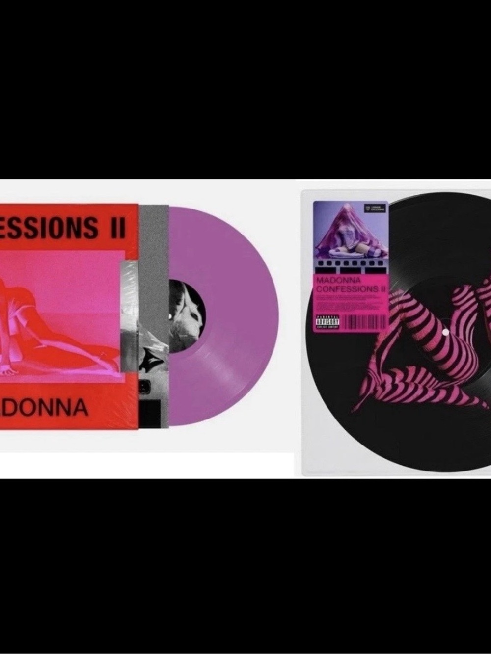 Lot of 2 MADONNA Confessions II Community Violet Vinyl and Grindr Limited Ed NEW